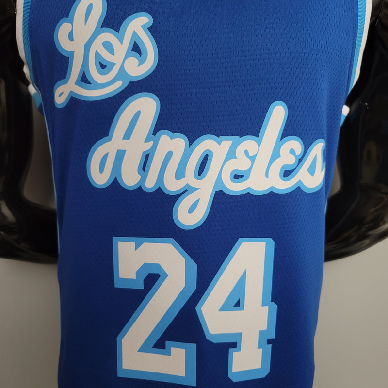 CAMISA LOS ANGELES LAKERS - AZUL - RETRÔ - NBA FINAIS DETAIL -