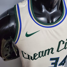 Carregar imagem no visualizador da galeria, CAMISA MILWAUKEE BUCKS - CREAM CITY EDITION - #34 ANTETOKOUNMPO
