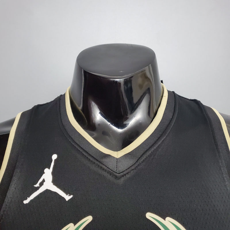 CAMISA MILWAUKEE BUCKS - PRETA - JORDAN VERSION-