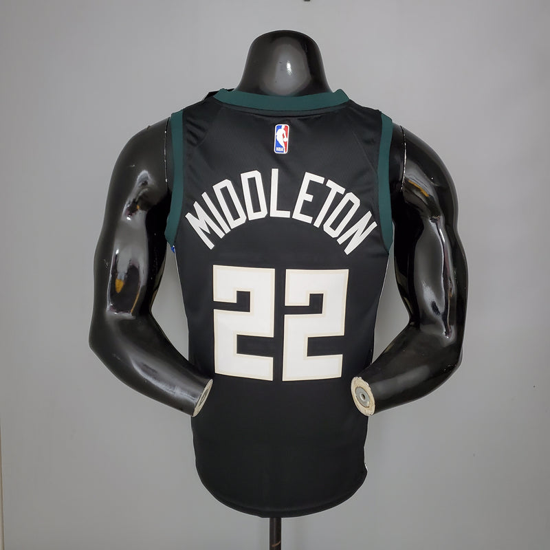 CAMISA MILWAUKEE BUCKS - PRETA E VERDE 20/21 -