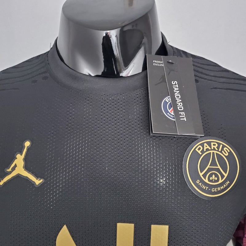 CAMISA PARIS SAINT GERMAIN (PSG) - TREINO - PRETO - JOGADOR - 20/21