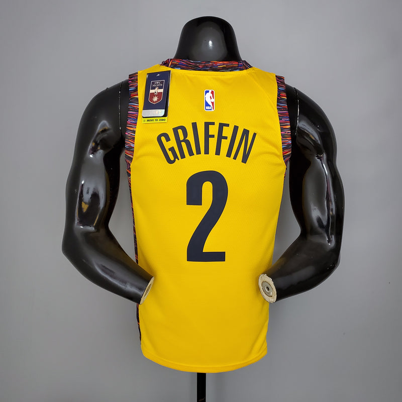 CAMISA BROOKLYN NETS - EDIÇÃO COMEMORATIVA AMARELO 2021 -