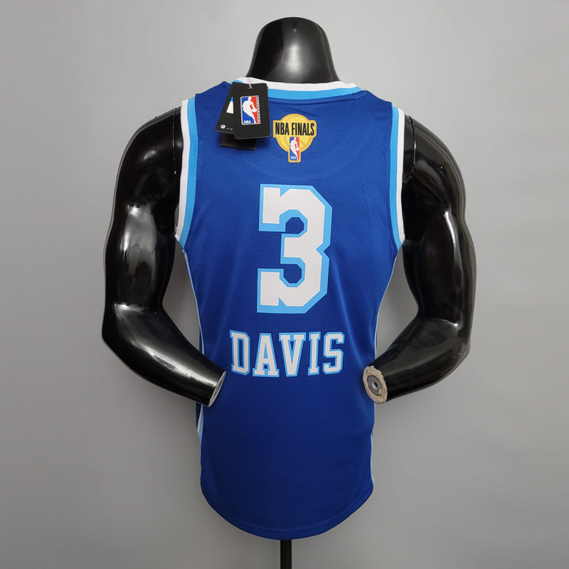 CAMISA LOS ANGELES LAKERS - AZUL - RETRÔ - NBA FINAIS DETAIL -