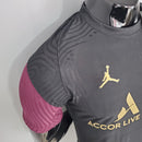 CAMISA PARIS SAINT GERMAIN (PSG) - TREINO - PRETO - JOGADOR - 20/21