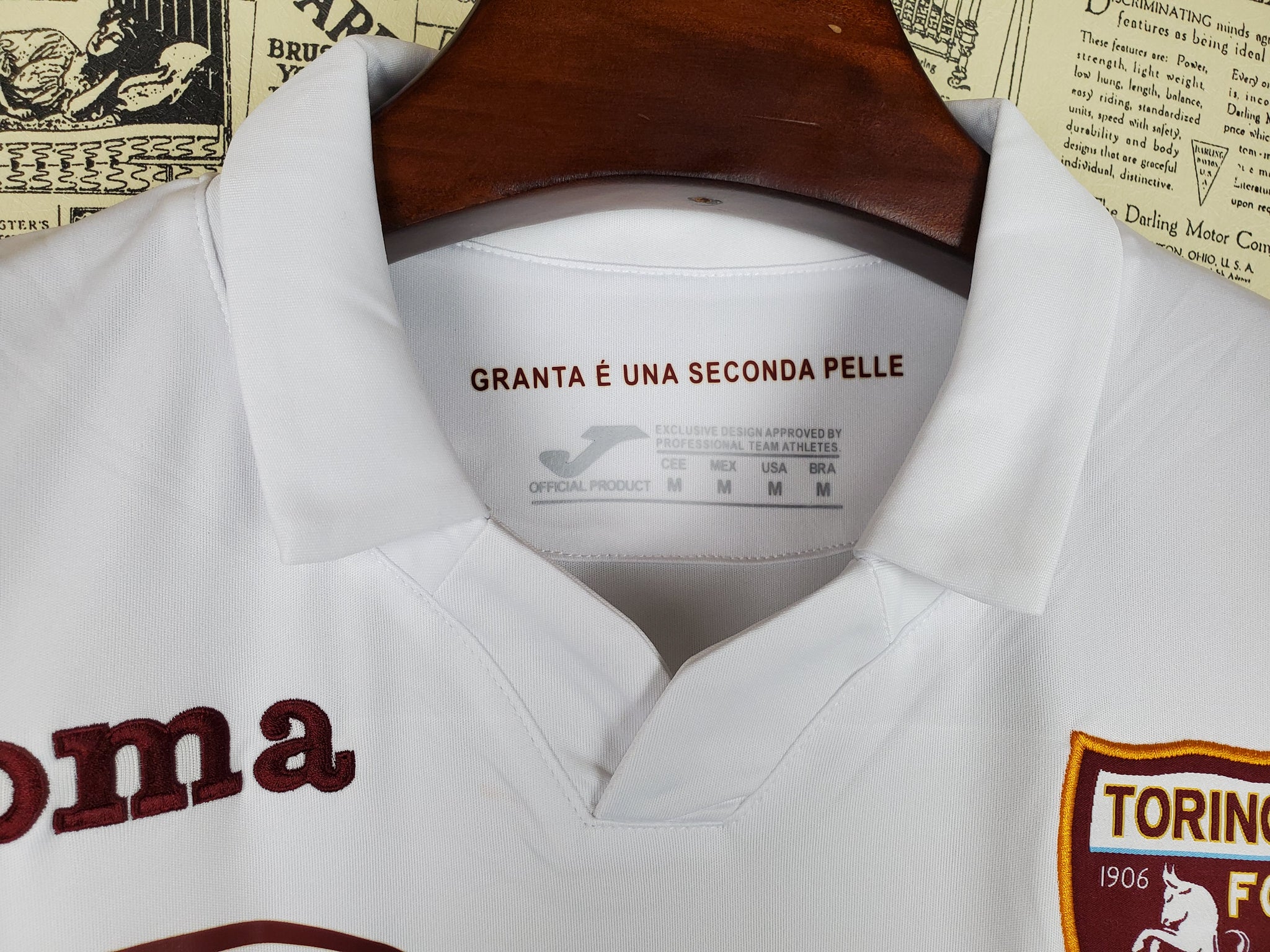 Camisa do Torino away 21/22 Torcedor Joma Masculina - Branco