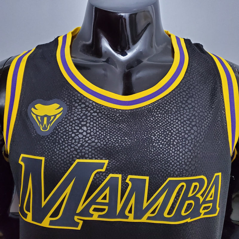 CAMISA LOS ANGELES LAKERS - BLACK MAMBA - DESENHO COBRA -