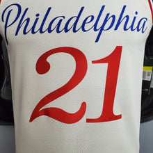 Carregar imagem no visualizador da galeria, CAMISA PHILADELPHIA 76ERS - BRANCA - #21 EMBIID
