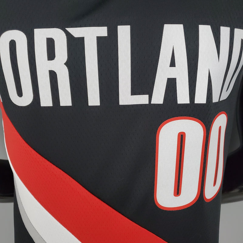 CAMISA PORTLAND TRAIL BLAZERS - PRETO  2021 -