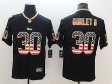 Carregar imagem no visualizador da galeria, CAMISA LOS ANGELES RAMS - PRETO - #30 GURLEY
