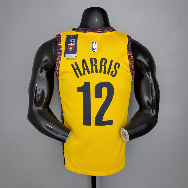CAMISA BROOKLYN NETS - EDIÇÃO COMEMORATIVA AMARELO 2021 -