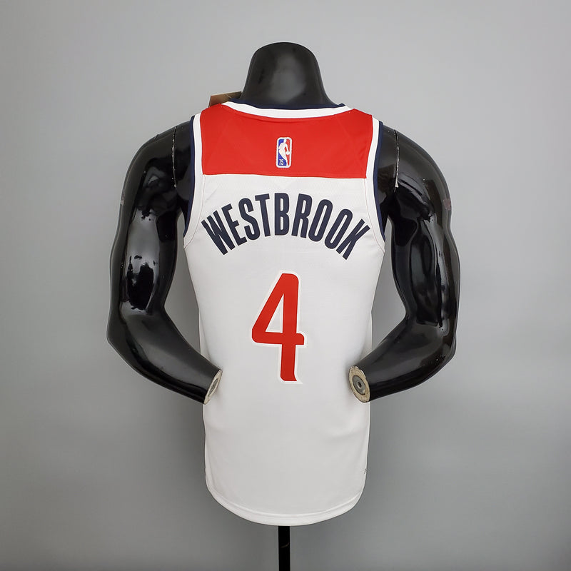 CAMISA WASHINGTON WIZARDS - 75TH ANNIVERSARY - BRANCA - ICON EDITION - 2021