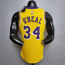 Carregar imagem no visualizador da galeria, CAMISA LOS ANGELES LAKERS - AMARELA - COMEMORATIVA KB - #34 O&#39;NEAL
