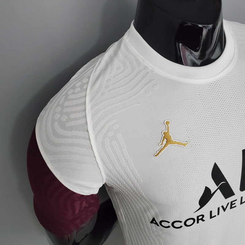 CAMISA PARIS SAINT GERMAIN (PSG) - TREINO -  BRANCO - JOGADOR - 20/21