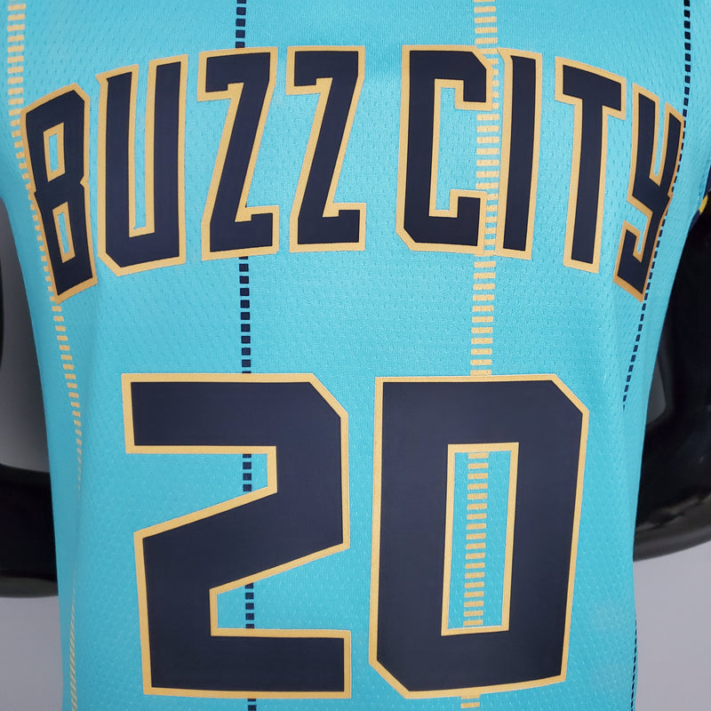 CAMISA CHARLOTTE HORNETS - VERDE ÁGUA -