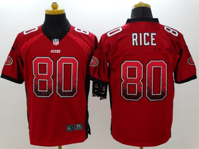 CAMISA SAN FRANCISO 49ERS - VERMELHO - #80 RICE