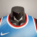 CAMISA BROOKLYN NETS - AZUL COM VERMELHO - RETRÔ -