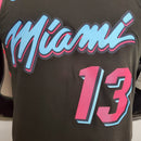 CAMISA MIAMI HEAT - PRETA 20/21 -