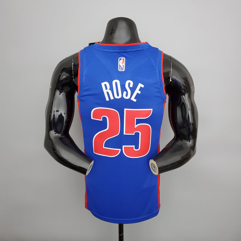 CAMISA DETROIT PISTONS - AZUL COM NIKE BRILHANTE - ICON EDITION 75TH ANNIVERSARY - 2021/ 2022