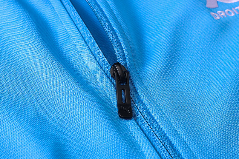 KIT PASSEIO - OLYMPIQUE MARSEILLE - AZUL CLARO E AZUL ESCURO