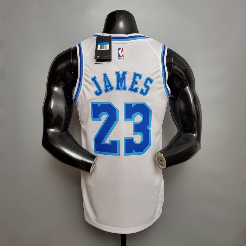 CAMISA LOS ANGELES LAKERS - BRANCA - CRENSHAW -