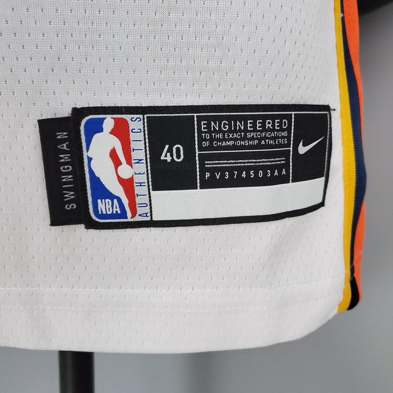 CAMISA GOLDEN STATE WARRIORS - BRANCO E LARANJA - 2021 -