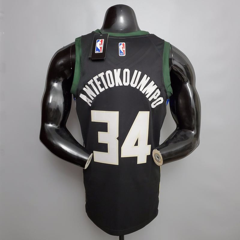 CAMISA MILWAUKEE BUCKS - PRETA E VERDE 20/21 -