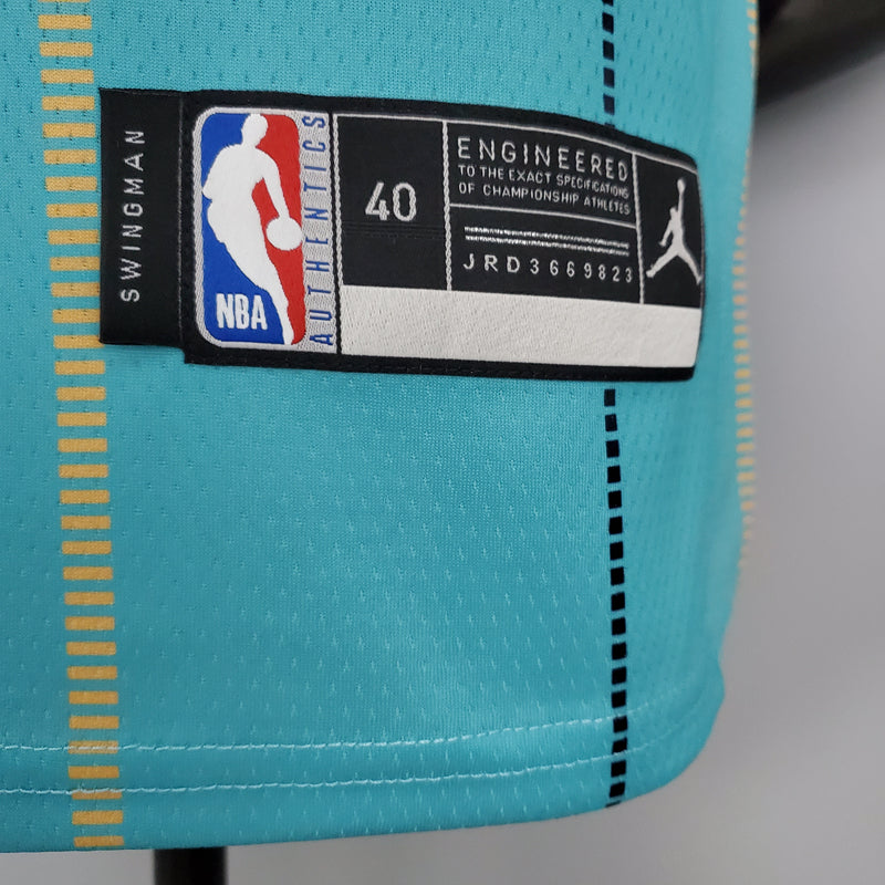 CAMISA CHARLOTTE HORNETS - VERDE ÁGUA -