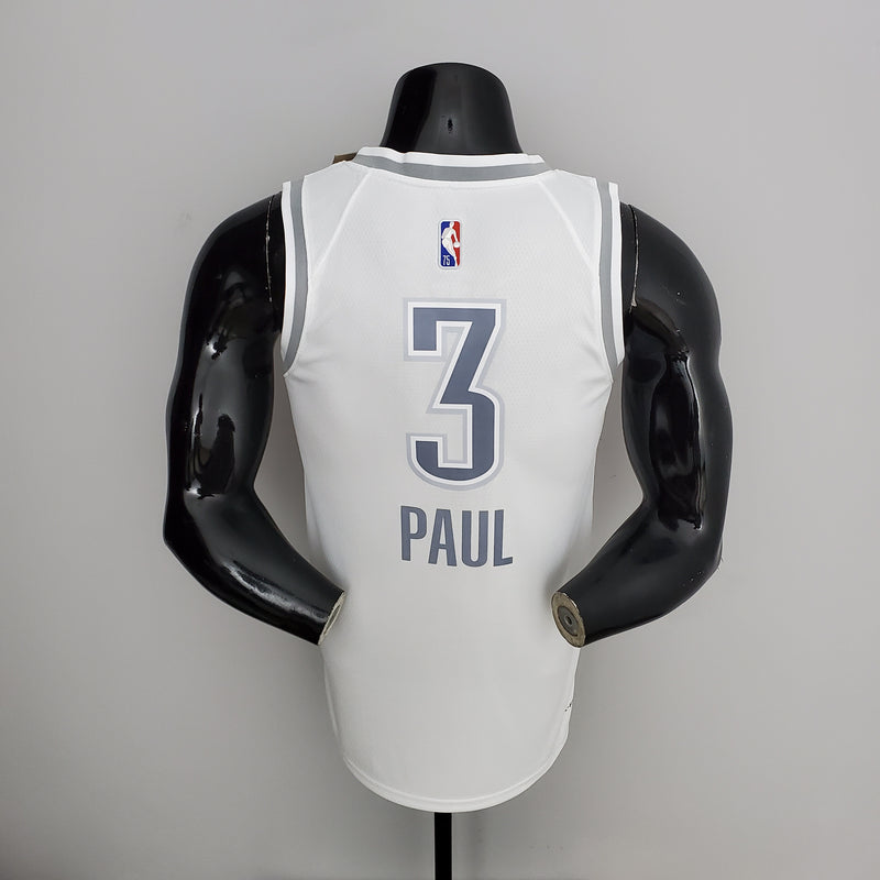CAMISA OKLAHOMA CITY THUNDER - BRANCA COM NIKE BRILHANTE - CITY EDITION 75TH ANNIVERSARY - 2022