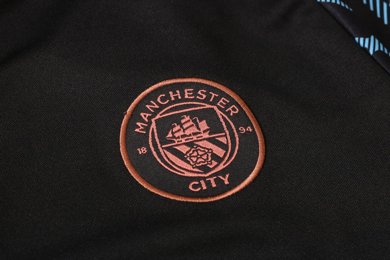 KIT PASSEIO - MANCHESTER CITY  - PRETO, AZUL E ROSÊ