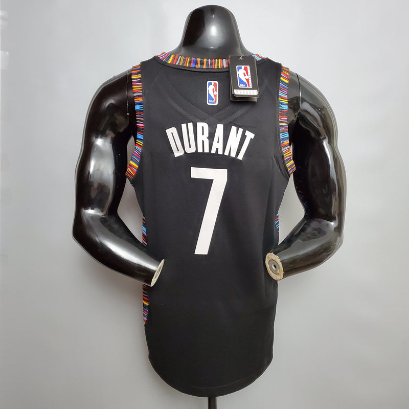 CAMISA BROOKLYN NETS - PRETA COM COLORIDO -