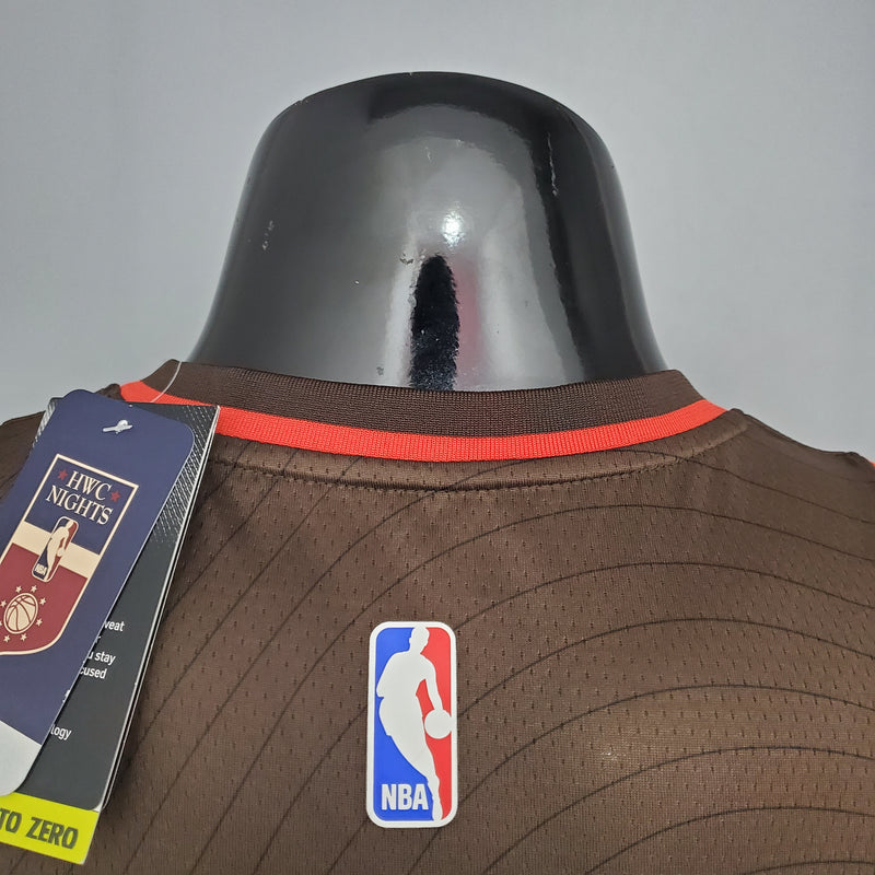 CAMISA PORTLAND TRAIL BLAZERS - MARROM LIMITADA 2021 -