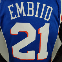 Carregar imagem no visualizador da galeria, CAMISA PHILADELPHIA 76ERS - AZUL - 21/22
