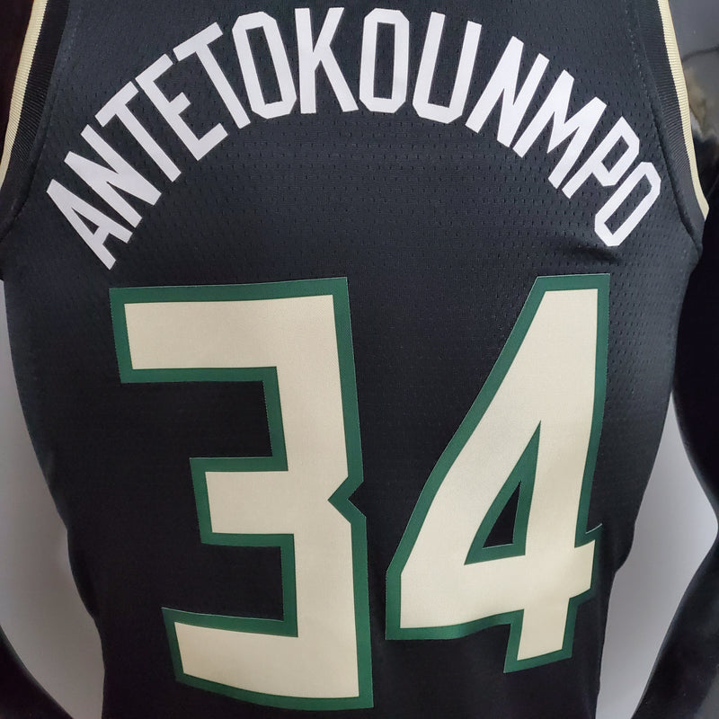CAMISA MILWAUKEE BUCKS - PRETA - JORDAN VERSION-