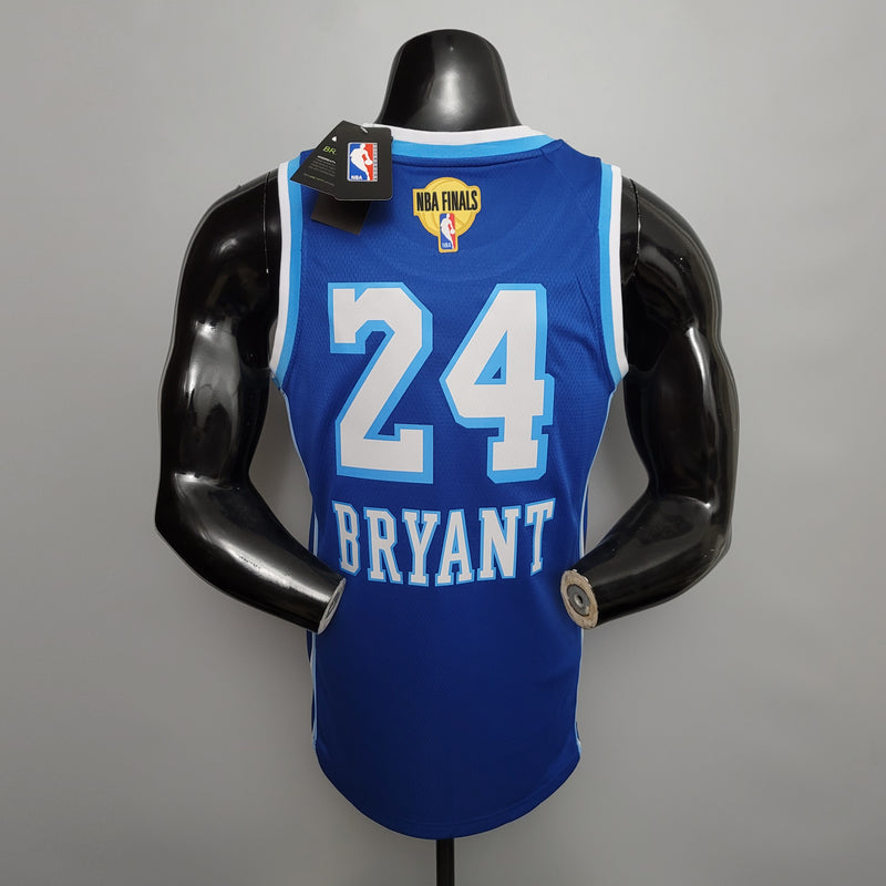 CAMISA LOS ANGELES LAKERS - AZUL - RETRÔ - NBA FINAIS DETAIL -