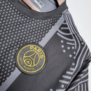 CAMISA PARIS SAINT GERMAIN (PSG) - TREINO/TRAINING - PRETA E CINZA - TORCEDOR - 20/21