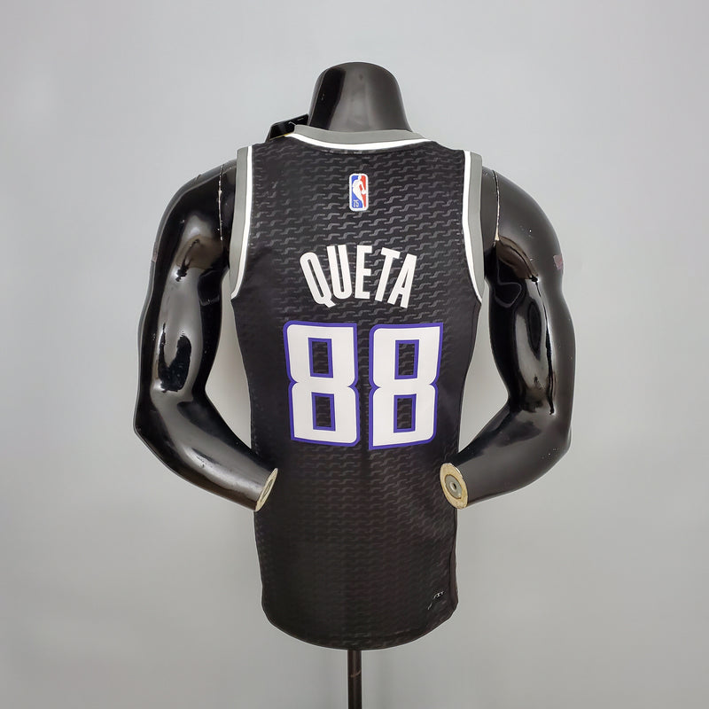 CAMISA SACRAMENTO KINGS - PRETA COM JORDAN BRILHANTE - 75TH ANNIVERSARY - 2021/ 2022
