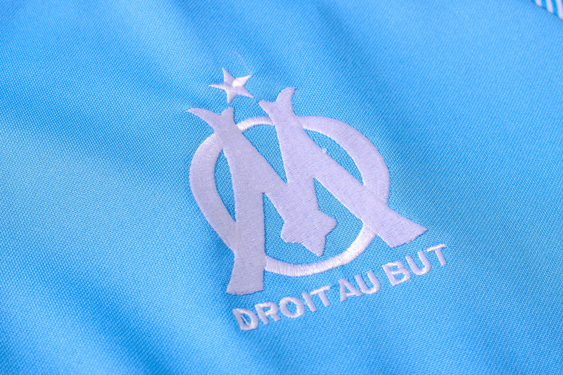 KIT PASSEIO - OLYMPIQUE MARSEILLE - AZUL CLARO E AZUL ESCURO