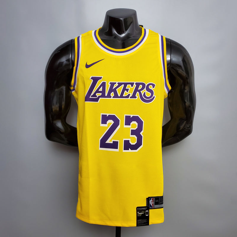 CAMISA LOS ANGELES LAKERS - AMARELA E ROXA - #23 JAMES