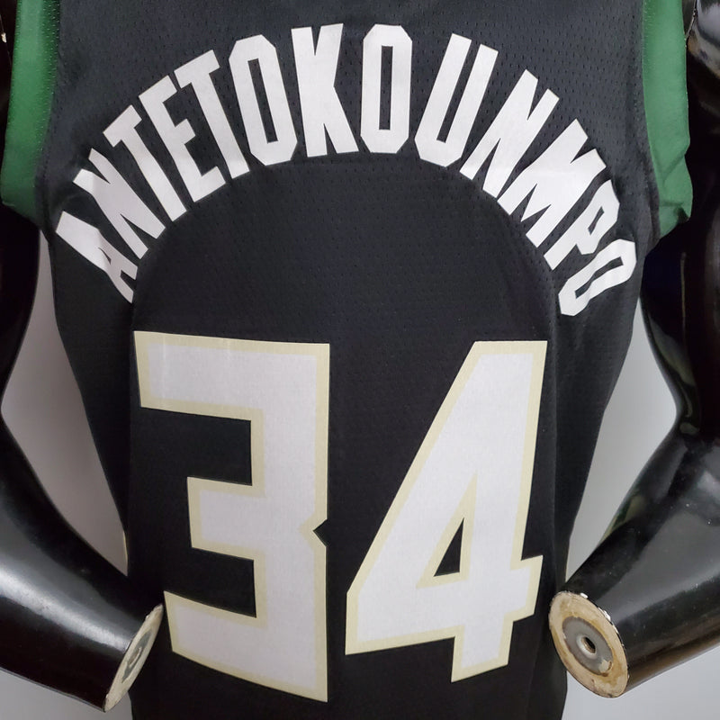 CAMISA MILWAUKEE BUCKS - PRETA E VERDE 20/21 -