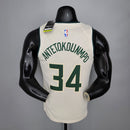 CAMISA MILWAUKEE BUCKS - BRANCA -