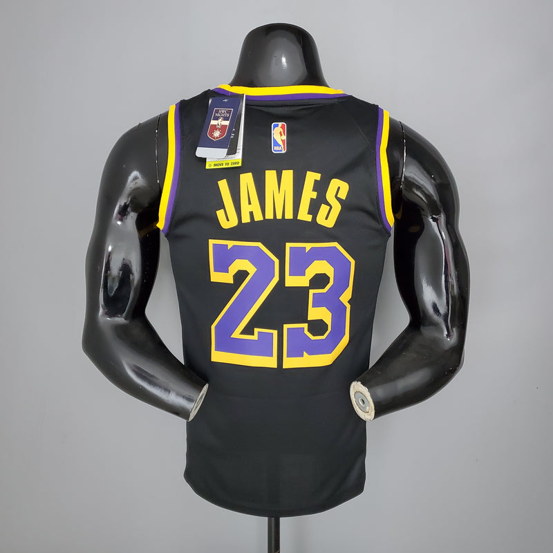 CAMISA LOS ANGELES LAKERS - EDIÇÃO BÔNUS PRETO -