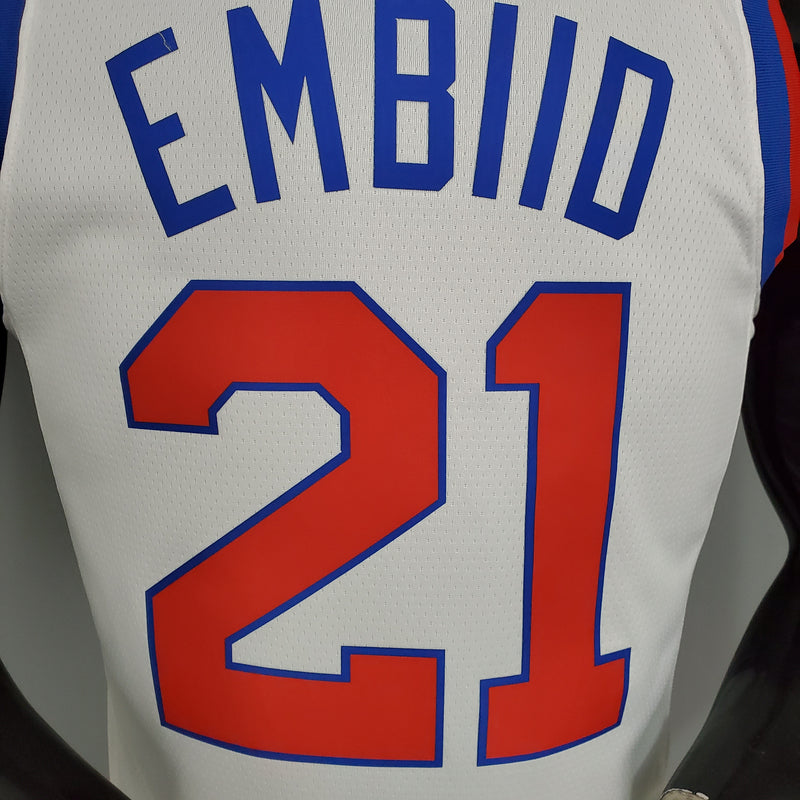 CAMISA PHILADELPHIA 76ERS - BRANCA LIMITADA 2021  -