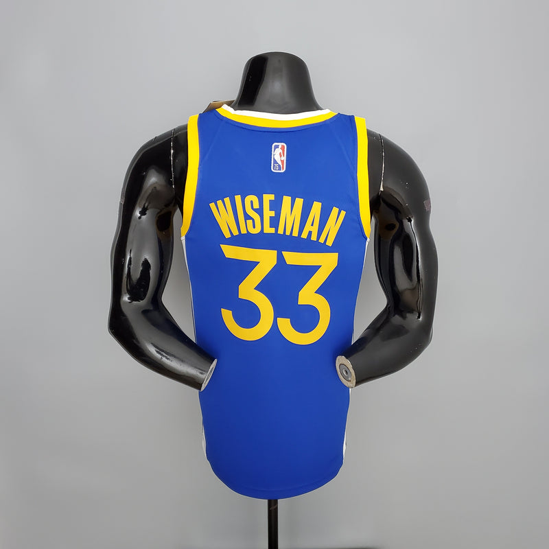 CAMISA GOLDEN STATE WARRIORS - AZUL COM NIKE BRILHANTE - ICON EDITION 75TH ANNIVERSARY - 2021/ 2022