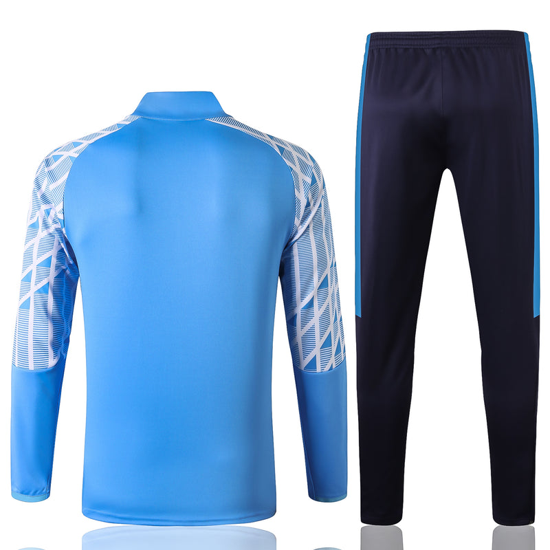 KIT PASSEIO - OLYMPIQUE MARSEILLE - AZUL CLARO E AZUL ESCURO