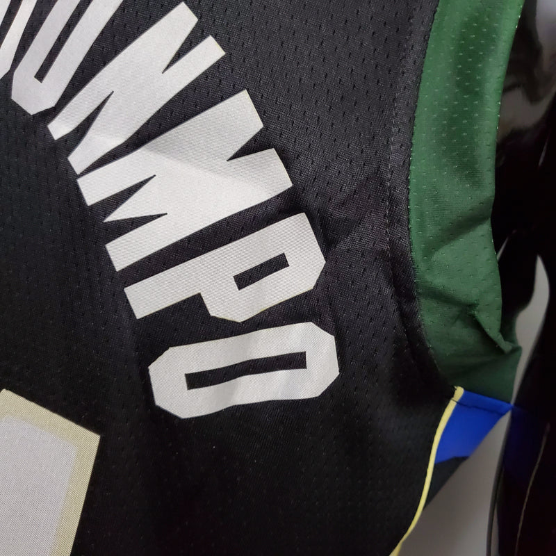 CAMISA MILWAUKEE BUCKS - PRETA E VERDE 20/21 -