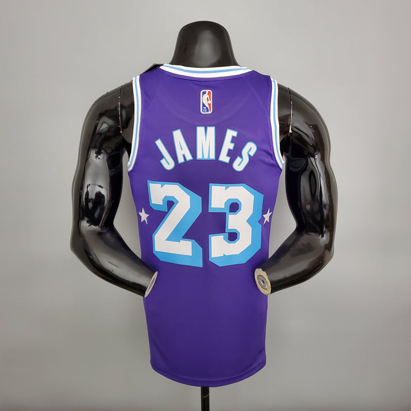CAMISA LAKERS - ROXA - 75TH ANNIVERSARY CITY EDITION - 2021/ 2022