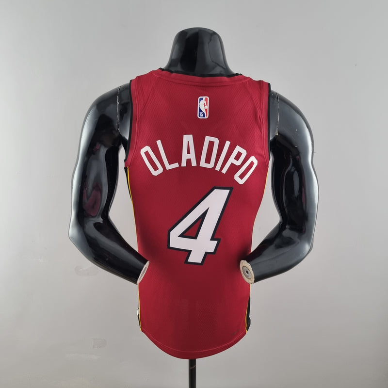 CAMISA MIAMI HEAT - ICON EDITION 75TH ANNIVERSARY - NIKE BRILHANTE - VERMELHA - 2021/ 2022