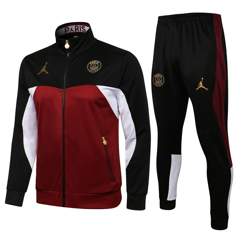 KIT PASSEIO - PARIS SAINT GERMAIN (PSG) - VINHO, BRANCO E DOURADO JORDAN
