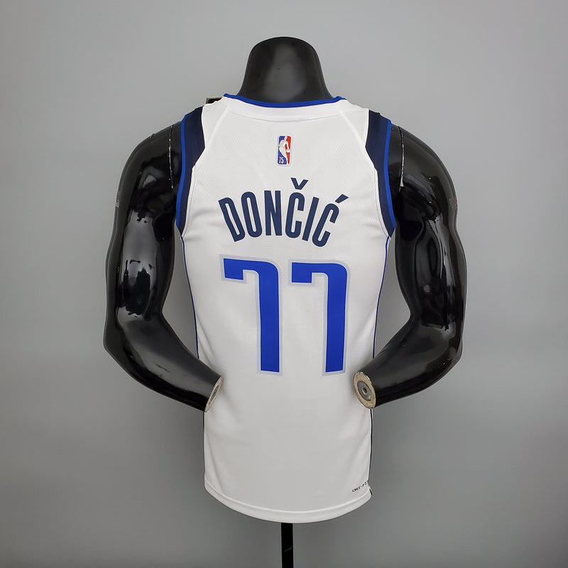 CAMISA DALLAS MAVERICKS - BRANCA COM NIKE BRILHANTE - ICON EDITION 75TH ANNIVERSARY - 2021/ 2022