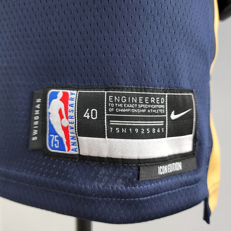 CAMISA NEW ORLEANS PELICANS - AZUL COM NIKE BRILHANTE - ICON EDITION 75TH ANNIVERSARY - 2021/ 2022